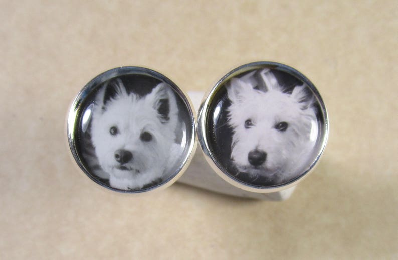 Custom Pet Photo Cufflinks, Dog Dad Cufflinks, Cat Dad Cufflinks, Pet Memorial Cufflinks, Pet Memorial Jewelry, Dog Dad Gift, Cat Dad Gift image 5