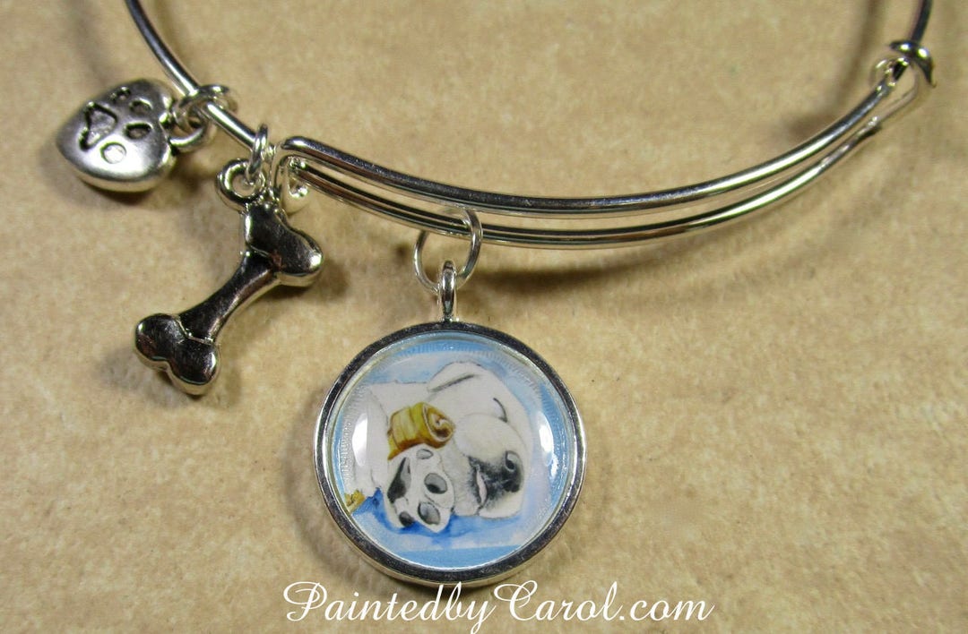 Yellow Lab Bracelet Yellow Lab Bangle Yellow Lab Jewelry Etsy