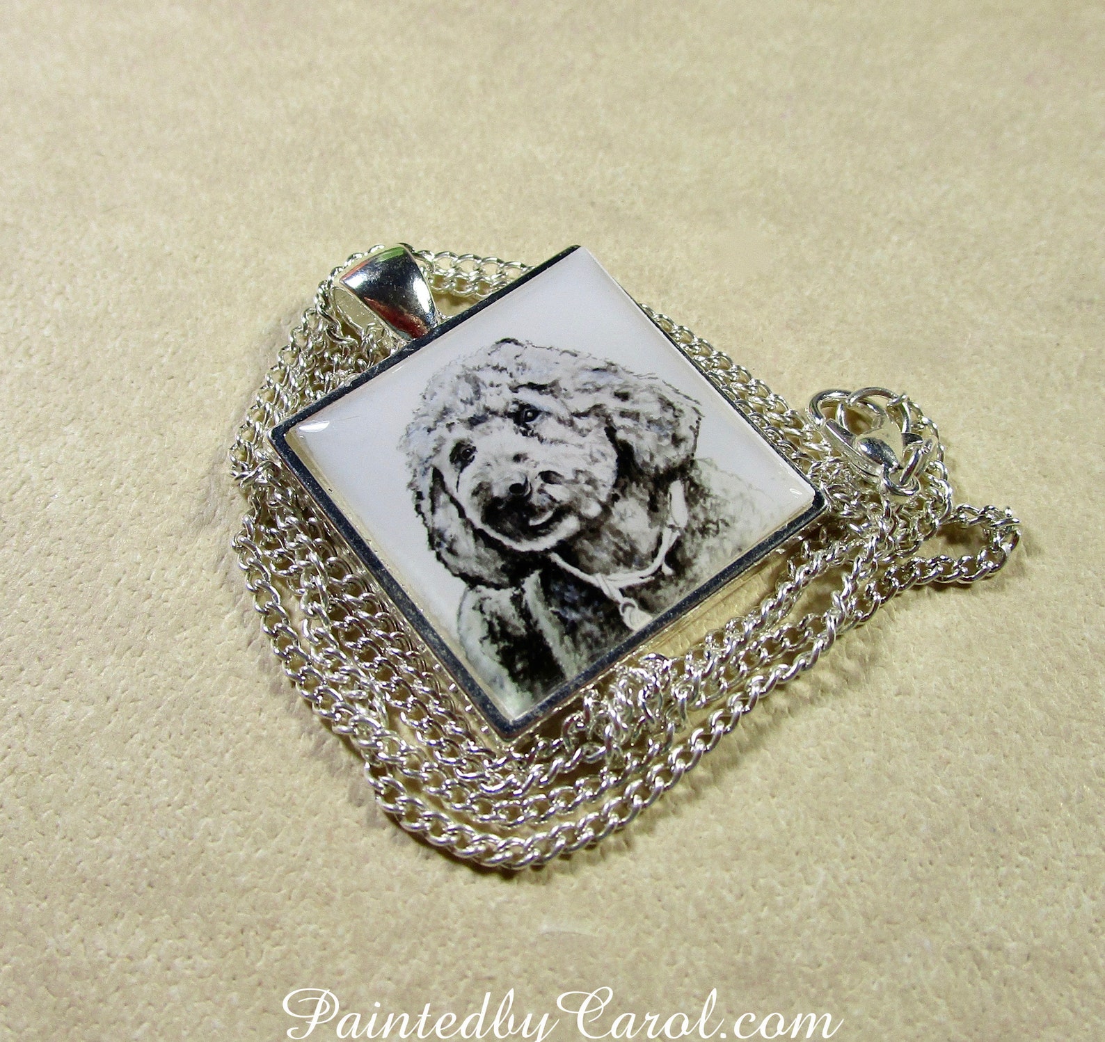 Labradoodle Pendant Black Labradoodle Necklace Labradoodle Etsy