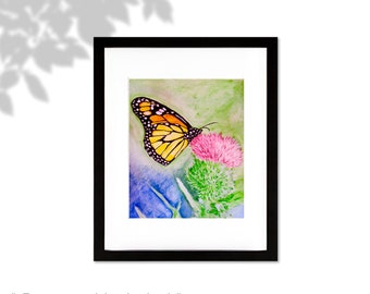 Butterfly Print, Monarch Butterfly Painting, Painting of Butterfly, Butterfly Art, Butterfly Wall Art, Butterfly Decor, Butterfly Gifts