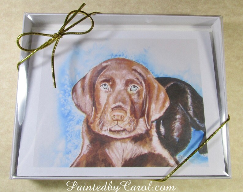 Lab Mom Gifts Chocolate Lab Note Cards Lab Stationery Labrador Retriever Note Cards Chocolate Lab Gifts Blank Note Cards