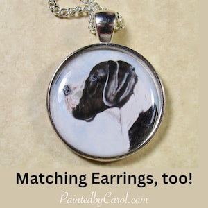 Great Dane Portrait Pendant, Great Dane Necklace, Great Dane Jewelry, Great Dane Gifts, Great Dane Mom Gifts, Gifts with Great Dane