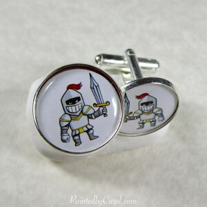 Knight Cufflinks, Knight Fan Gifts, Knight Mens Jewelry, Knight Mens Gifts, Knight Bridal, Knight Wedding Jewelry, Knight Mascot Gifts
