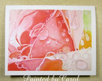 Rose Note Cards, Blank Rose Note Card Set, Rose Greeting Cards, Note Cards with Rose, Rose Lovers Cards, Rose Blank Cards, Set of Cards