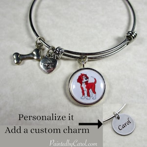 Brittany Spaniel Bangle, Brittany Spaniel Bracelet, Brittany Spaniel jewelry, Brittany Gifts, Brittany Mom Gifts, Brittany Bangle