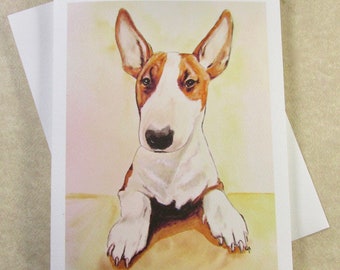 Bull Terrier Note Cards, Bull Terrier Stationery, Bull Terrier Blank Cards, Bull Terrier Gifts, Bull Terrier Mom Gift, Bull Terrier Dad Gift