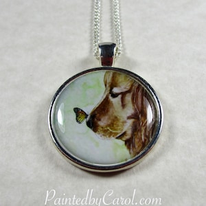 Golden Retriever Pendant, Golden Retriever Necklace, Golden Retriever Jewelry, Golden Retriever Gifts, Gift for Golden Retriever Mom image 1