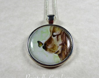 Golden Retriever Pendant, Golden Retriever Necklace, Golden Retriever Jewelry, Golden Retriever Gifts, Gift for Golden Retriever Mom