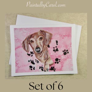 Brindle Dachshund Note Cards, Dachshund Stationery, Dachshund Blank Cards, Dachshund Gifts, Dachshund Mom Gifts, Dachshund Dad Gifts