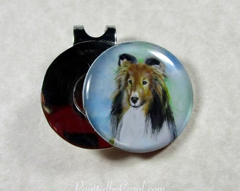 Collie Golf Ball Marker, Collie Gifts, Collie Dad Gifts, Collie Golf Gifts, Rough Collie Sports Gifts, Collie Gifts for Men