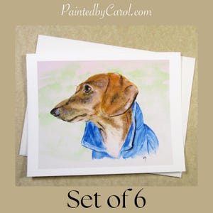 Dachshund Thank You Cards, Dachshund Note Cards, Wiener Dog Thank You Cards, Wiener Dog Note Cards, Cards with Dachshund