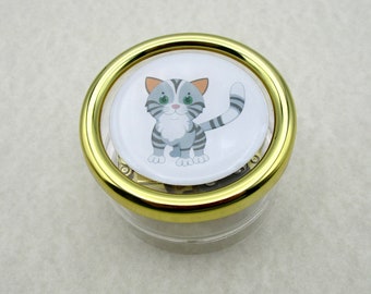 Gray Tabby Cat Music Box, Cat Mom Gifts, Cat Lover Gifts, Gray Tabby Music Box, Cat Mom Music Box, Cat Memorial Gifts