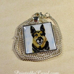 German Shepherd Pendant K-9 Officer Necklace Police Dog | Etsy