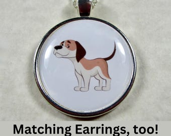 Coonhound Dog Necklace in Sterling Silver, 3D Dog Jewelry, FD-25