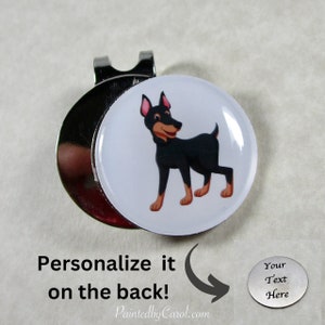 Doberman Pinscher Golf Ball Marker, Doberman Gifts, Doberman Dad Gifts, Dobie Mom Gifts, Doberman Mens Gifts, Doberman Golf Gifts