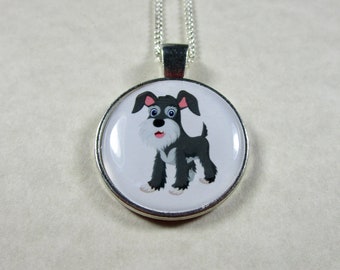 Schnauzer Pendant, Schnauzer Gifts, Schnauzer Necklace, Schnauzer Jewelry, Schnauzer Mom Gifts, Schnauzer Jewelry Set