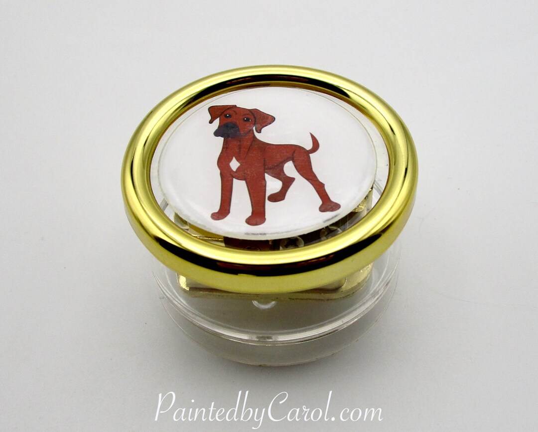 Rhodesian Ridgeback Music Box, Rhodesian Ridgeback Gifts, Rhodesian ...