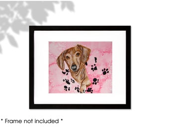 Dachshund Print, Dachshund Giclee, Dachshund Art, Dachsund  Painting, Dachshund Watercolor, Dachshund Gifts, Wiener Dog Painting, Doxie Art