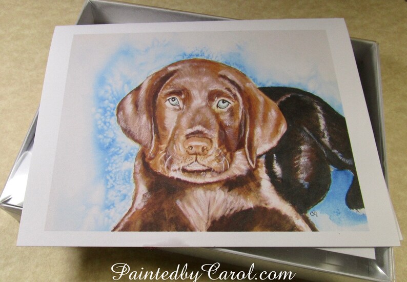 Lab Mom Gifts Chocolate Lab Note Cards Lab Stationery Labrador Retriever Note Cards Chocolate Lab Gifts Blank Note Cards