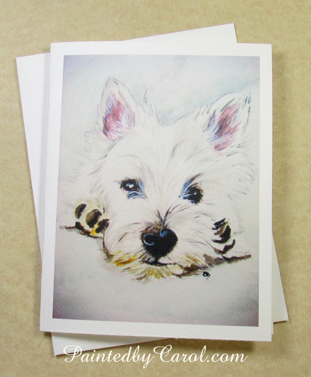 West Highland White Terrier Note Cards, Westie Note Cards, Westie
