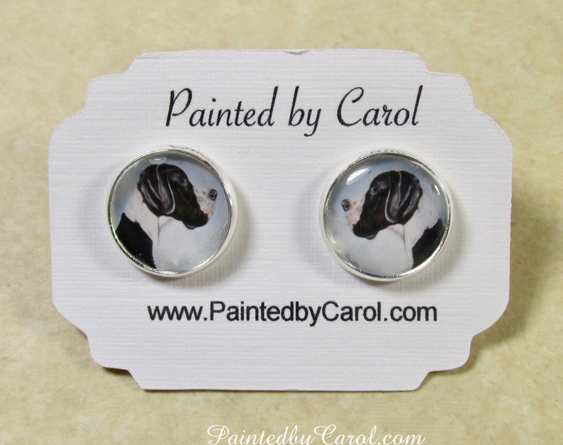 Great Dane Earrings, Great Dane Jewelry, Great Dane Studs, Great Dane Lever Backs, Great Dane Gifts, Great Dane Mom Gifts image 1