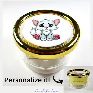 White Cat Music Box, Cat Mom Gifts, Cat Lover Gifts, white Music Box, Cat Mom Music Box, Cat Memorial Gifts, Personalized Cat Gift