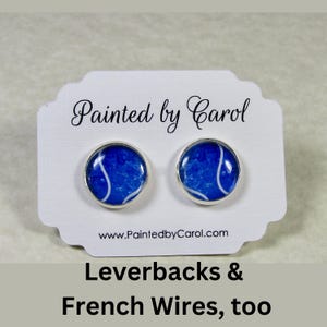 Tennis Ball Earrings, Tennis Ball Jewelry, Tennis Ball Studs, Tennis Leverbacks, Tennis Gifts, Tennis Player Gift, Tennis Fan Gift