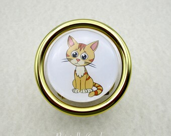 Yellow Tabby Cat Music Box, Cat Mom Gifts, Cat Lover Gifts, Yellow Tabby Music Box, Cat Mom Music Box, Cat Memorial Gifts