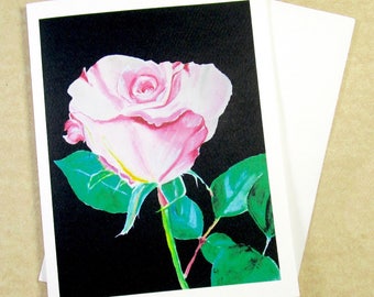 Rose Note Cards, Blank Rose Note Card Set, Rose Greeting Cards, Note Cards with Rose, Rose Lovers Cards, Rose Blank Cards, Set of Cards