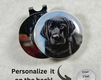 Black Labrador Retriever Golf Ball Marker, Black Lab Gifts, Labrador Retriever Dad Gifts, Lab Father's Day Gifts, Lab Gifts