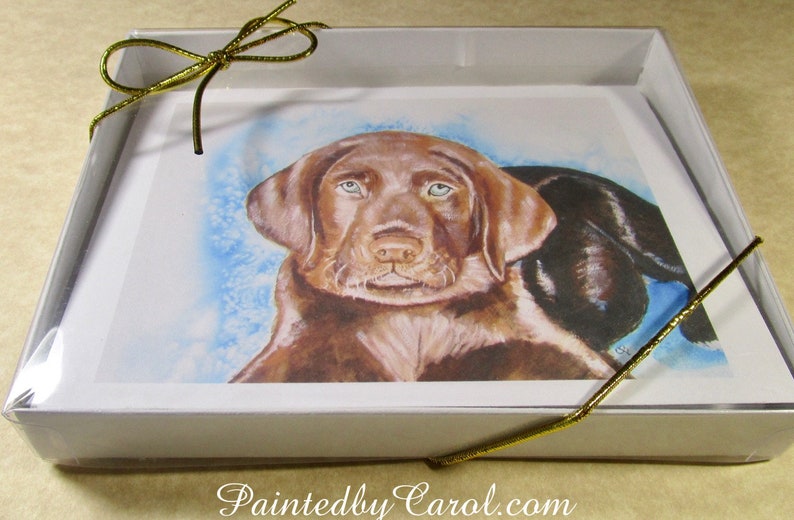 Lab Mom Gifts Chocolate Lab Note Cards Lab Stationery Labrador Retriever Note Cards Chocolate Lab Gifts Blank Note Cards