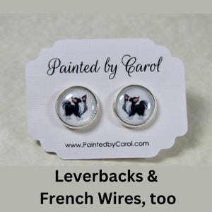 Long Haired Chihuahua Earrings, Long Haired Chihuahua Jewelry, Chihuahua Gifts, Chihuahua Mom Gifts, Chihuahua Lover Gifts, Chihuahua Studs
