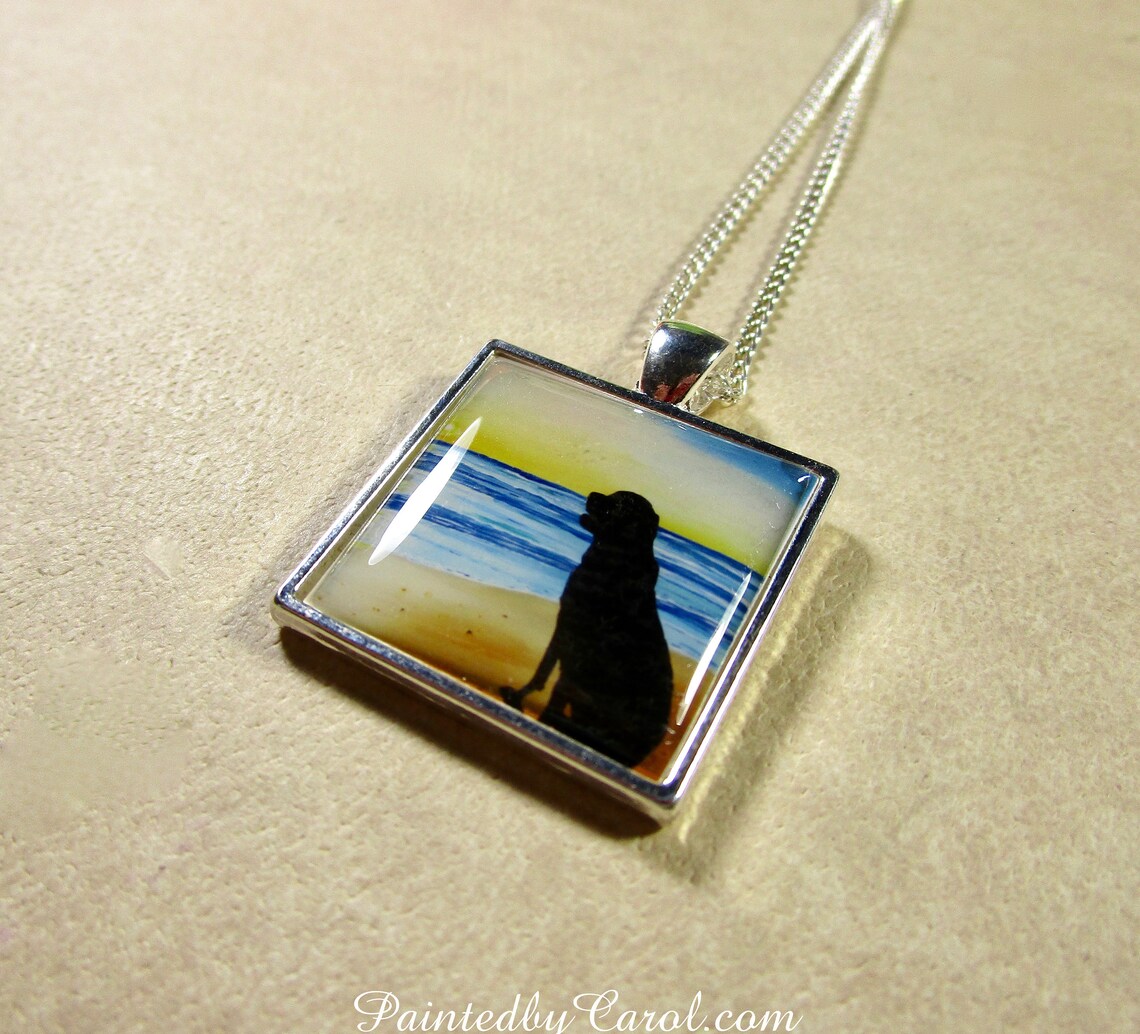 Black Lab Necklace Black Lab Pendant Black Lab Jewelry Etsy