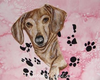 Dachshund Watercolor Painting, Dachshund Original Painting, Painting of Dachshund, Dachshund Painting, Dachshund Art, Dachshund Wall Art