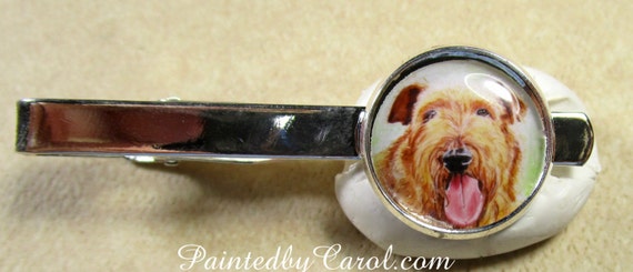Kerry Blue Terrier Select Gifts I Love My Dog Gold-Tone Cufflinks