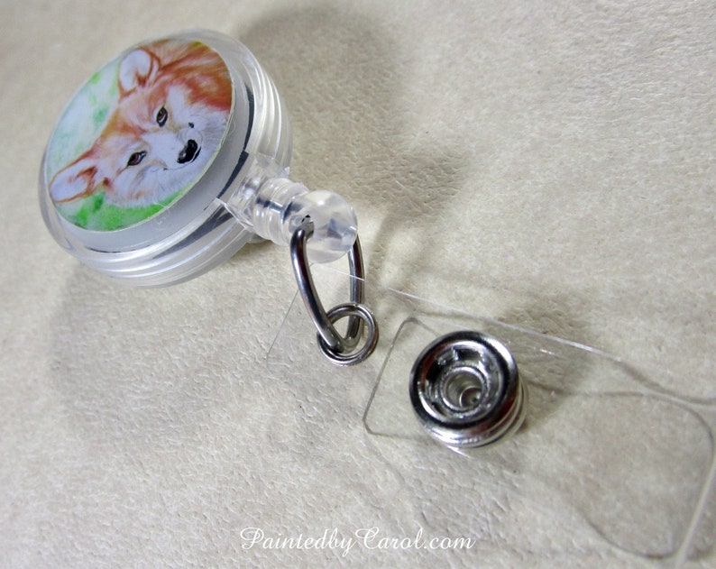Corgi Mom Gifts Corgi Security ID Holder Corgi Retractable Badge Reel Corgi Gifts Corgi Dad Gifts Corgi Badge Reel