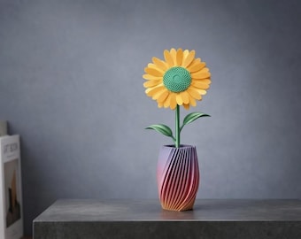 Realistisk vårblomsdekor Romantisk personlig present till henne Elegant botanisk bordsprydnadsdesign