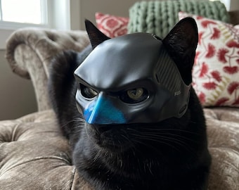 Mörk katt krigarmask