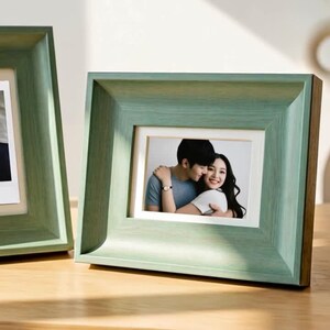 Vintage Sage Green Photo Frame, Rustic Wood Picture Frame, Gallery Wall Decor