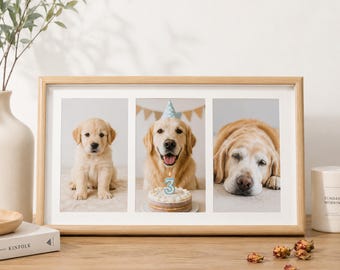 Holz-Collage-Rahmen, Foto-Display mit mehreren Öffnungen, Familienerinnerungen, Wanddekoration für Hochzeiten und Babypartys