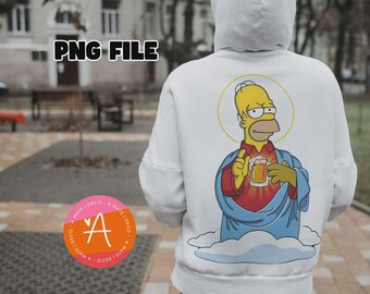 Homer Simpson png | The Simpsons Clipart | High Resolution 300 DPI | Homer simpson T-Shirt & Mug Wrap, Homer art, hoodies | beer | PNG FILE