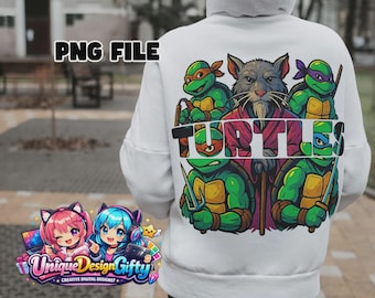 ninja turtles PNG, turtles,ninja turtles clipart, High Resolution 300 dpi, turtles T-Shirt,turtles design,turtles mug wrap,PNG File Only