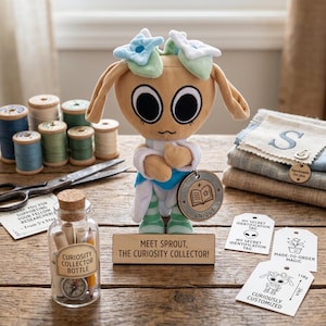 Animatic Battle Bouquet Plush Toy - Custom Flower Object Show Stuffed Animal, Fan Made Indie Animation Doll for Geek Room Decor