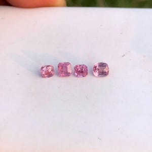 Partij natuurlijke roze saffieren, 1,50 karaat gefacetteerd korund uit Badakhshan, Afghanistan | Roze saffier voor het maken van sieraden.