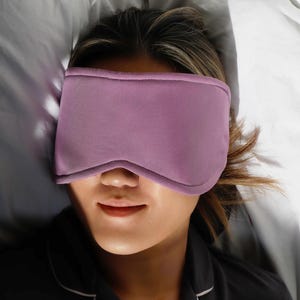 Lavender TENCEL Sleep Mask, Breathable Side Sleeper Eye Mask, Meditation Relaxation