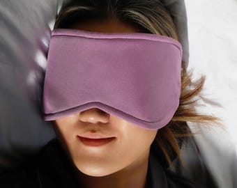 Lavender TENCEL Sleep Mask, Breathable Side Sleeper Eye Mask, Meditation Relaxation