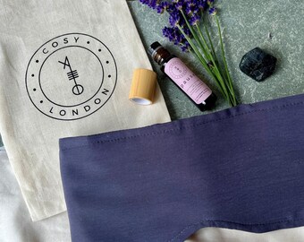TENCEL Schlafmaske und Beruhigungsöl Set, atmungsaktive Augenmaske für Seitenschläfer