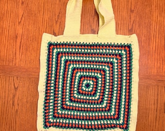 Bolsa con patrones de crochet