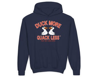 Duck More Quack Less™ Youth Hoodie - Jeep Ducking Hoodie for Kids & Teens