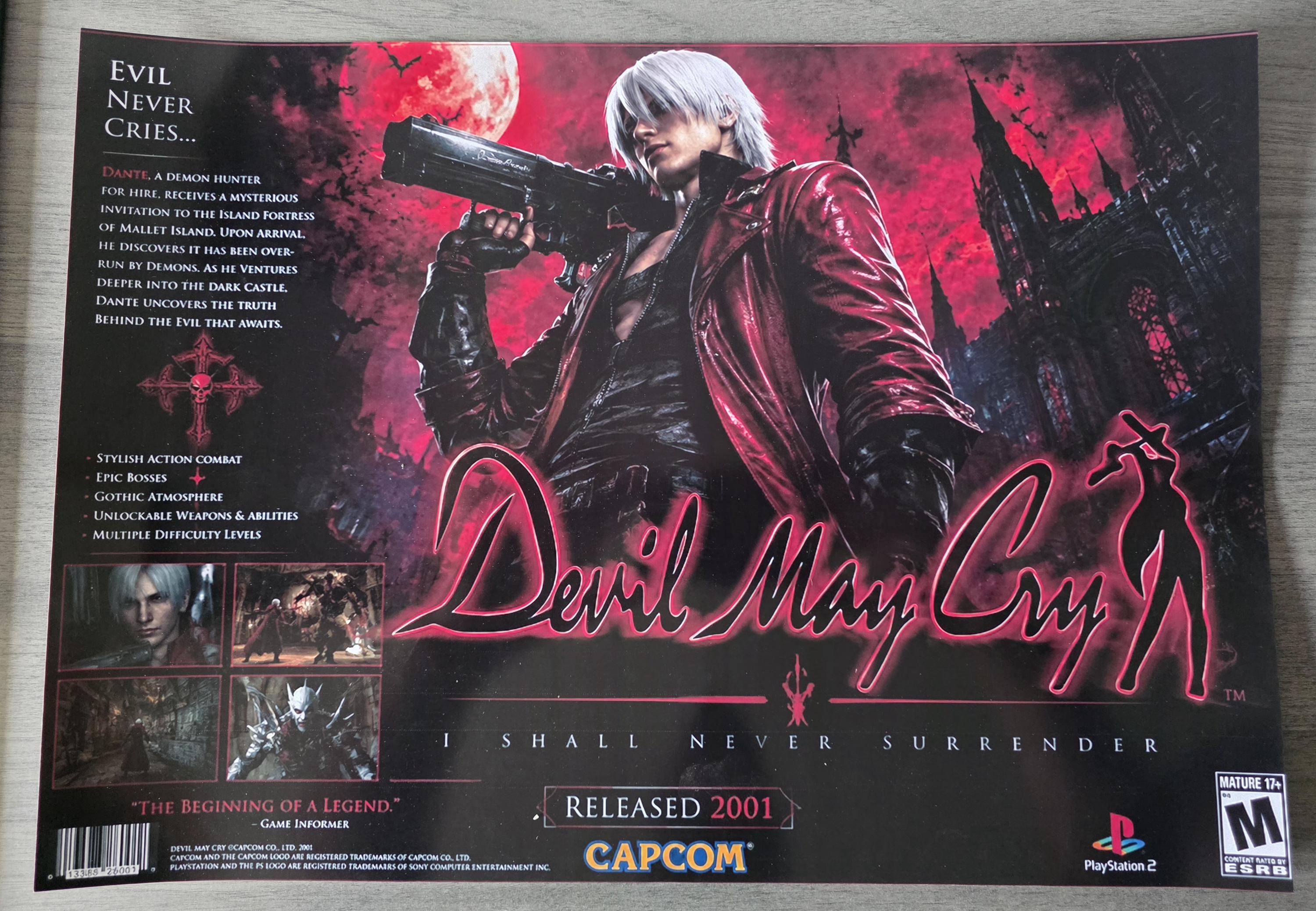 Devil May Cry Ps2 Poster - Etsy